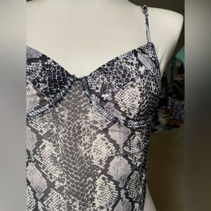 Sheer Snakeskin Bodysuit